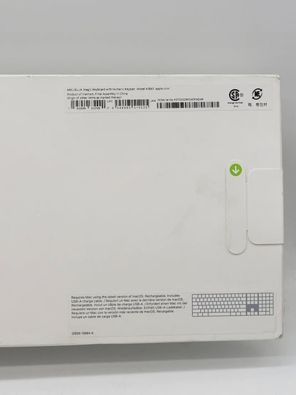 New Apple Magic Keyboard With Numeric Keypad White A1843 Keyboard