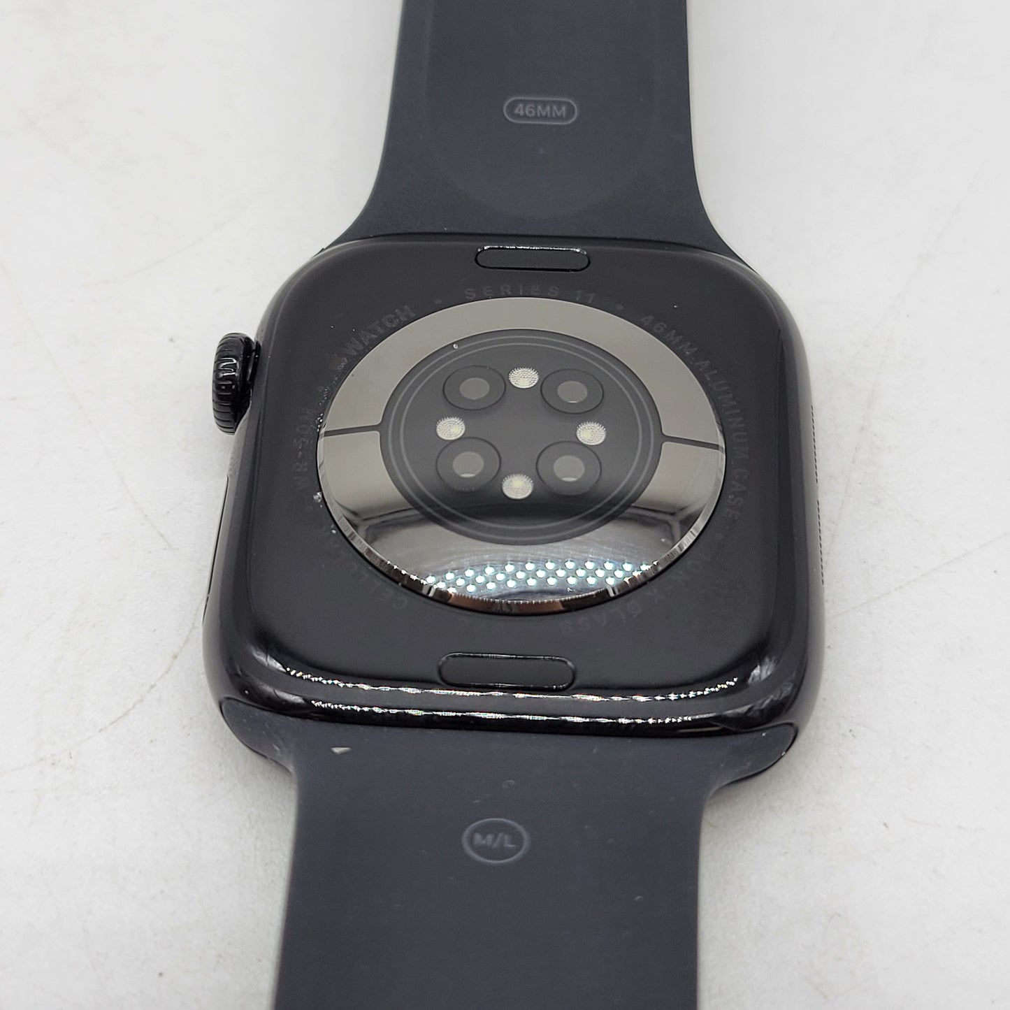 Unlocked Apple Watch Series 11 46MM Jet Black Aluminum Sport Band MFC44LW/A