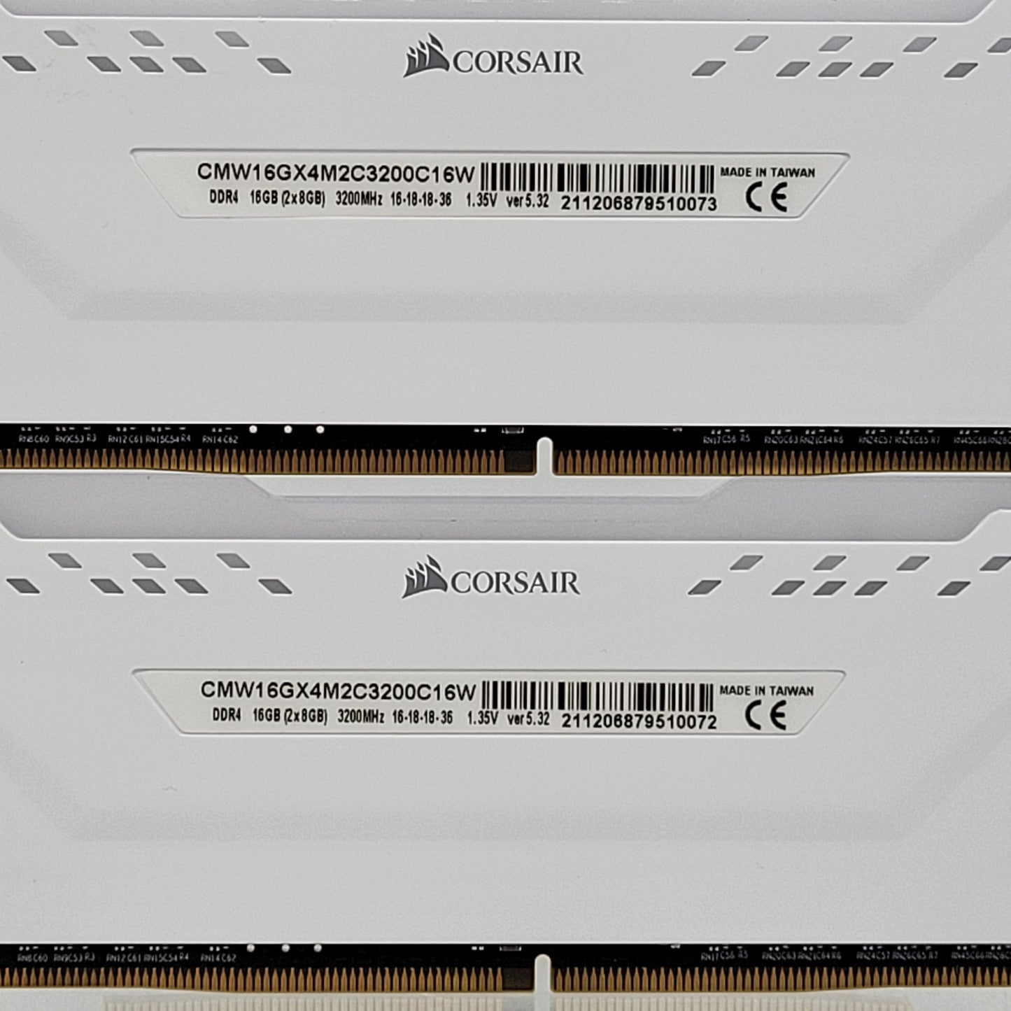 Corsair Vengeance RGB Pro 16GB (2x8GB) RAM DDR4 3200MHz CMW16GX4M2C320016W RAM