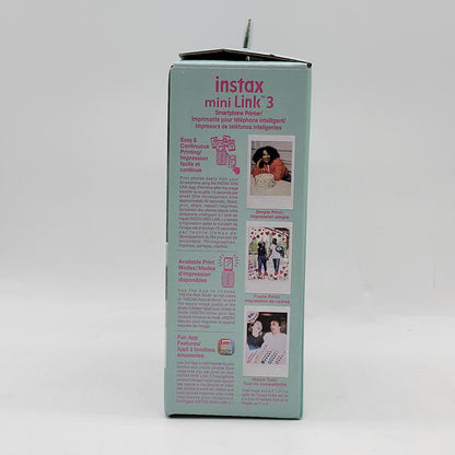 New Fujifilm instax mini Link 3 Rose Pink Smartphone Printer