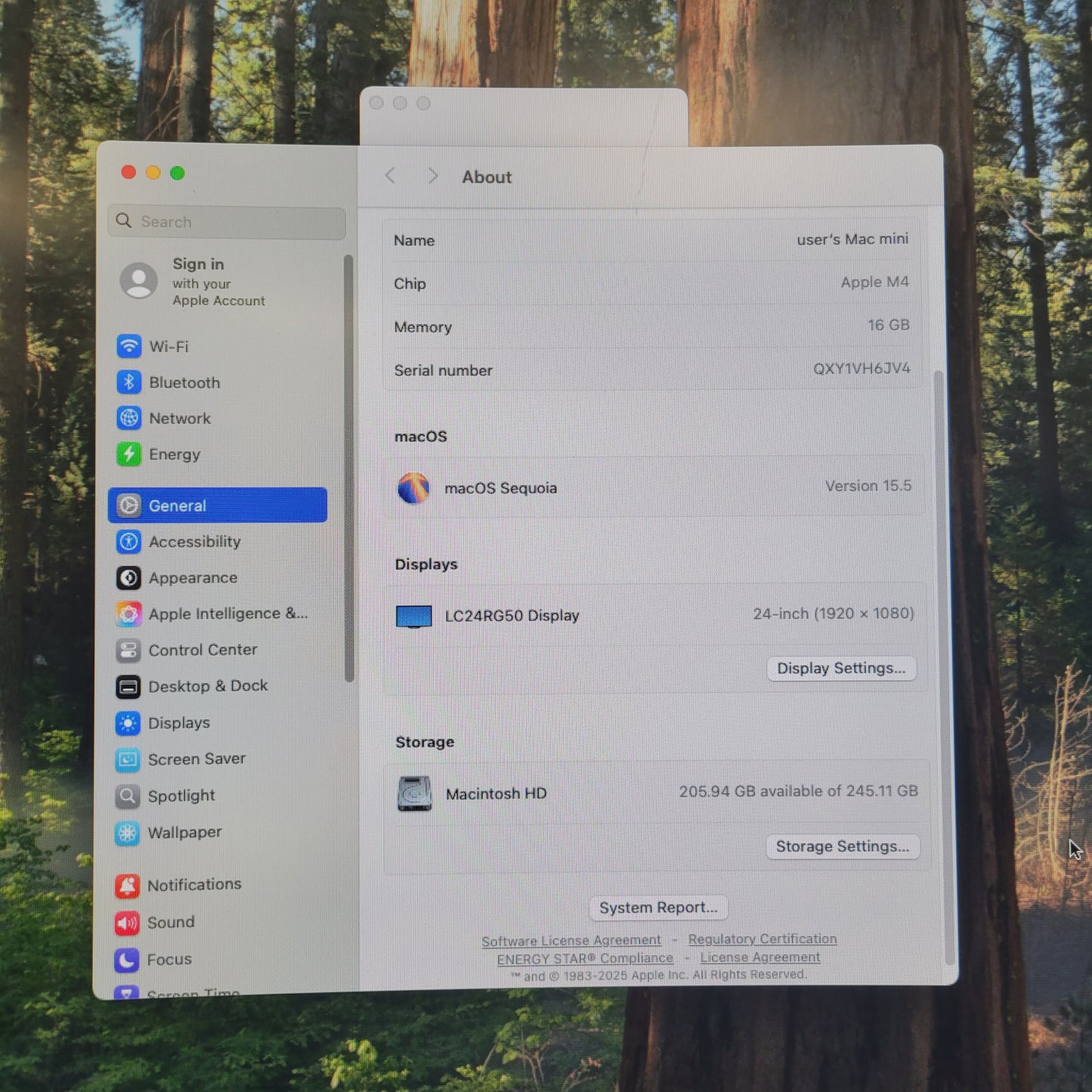 2024 Apple Mac Mini M4 4.4GHz 16GB RAM 256GB SSD Silver A3238