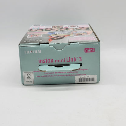 New Fujifilm instax mini Link 3 Rose Pink Smartphone Printer