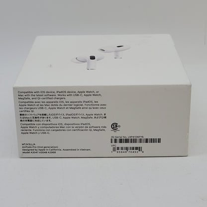 New Apple AirPods Pro 2nd Gen with MagSafe Charging Case A3048 A3047 A2968