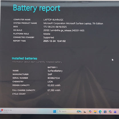 Microsoft Surface Laptop 7 2037 15" Snapdragon X 3.4GHz 16GB RAM 1TB SSD