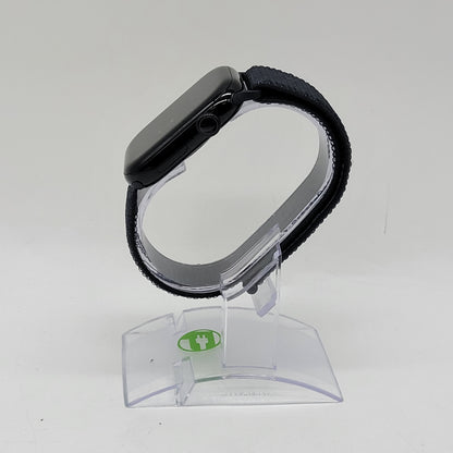 Unlocked Apple Watch Series 10 46MM Jet Black Aluminum Blue Sport Loop MWY53LW/A