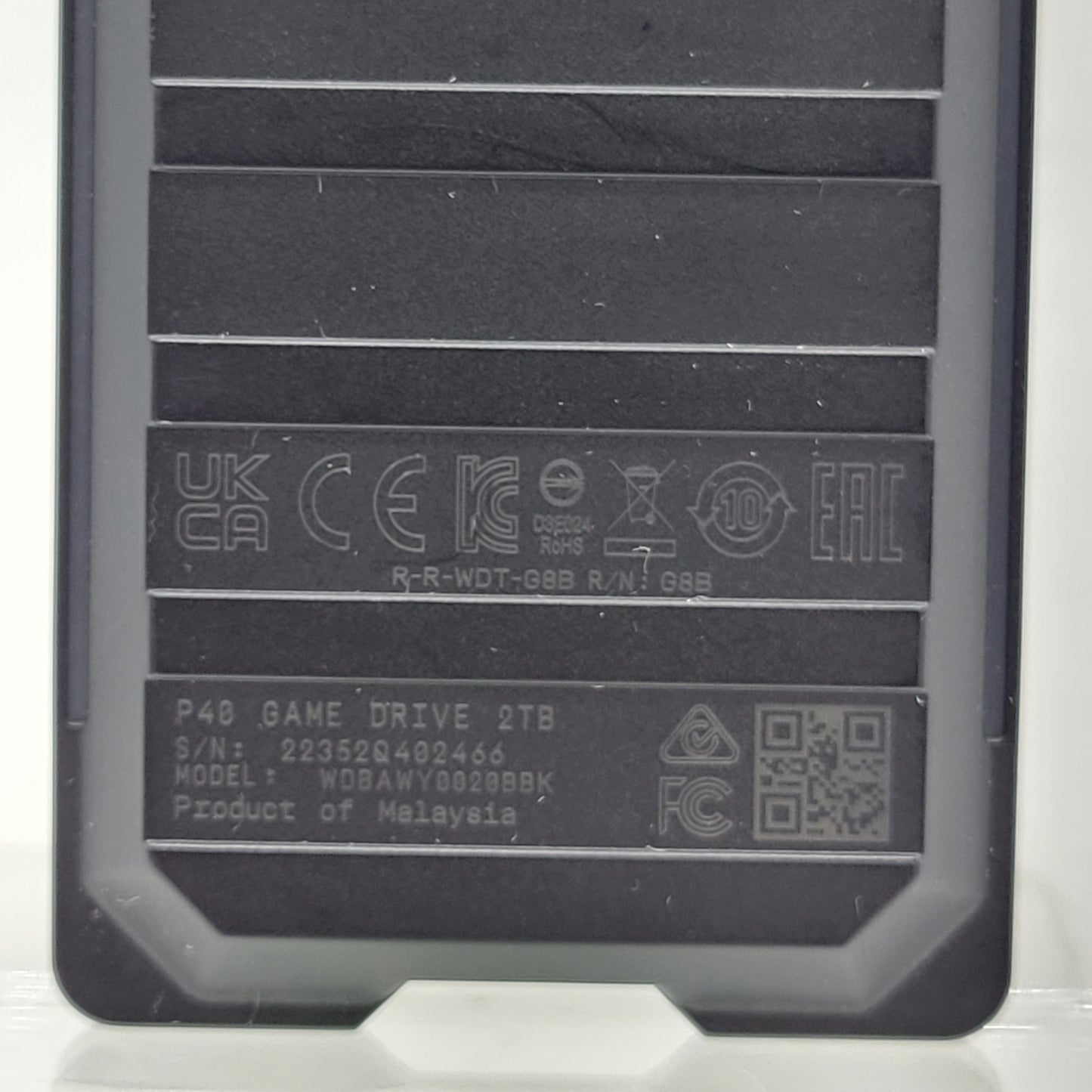 Western Digital WD Portable Gaming Drive 2TB USB-C to USB-A SSD P40