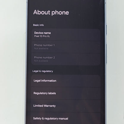 Factory Unlocked Google Pixel 10 Pro XL 256GB Moonstone GA10428-US
