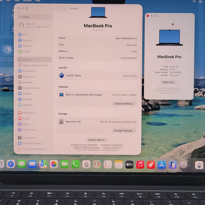 2025 Apple MacBook Pro 14" M5 10C GPU 4.6GHz 16GB RAM 512GB SSD A3434