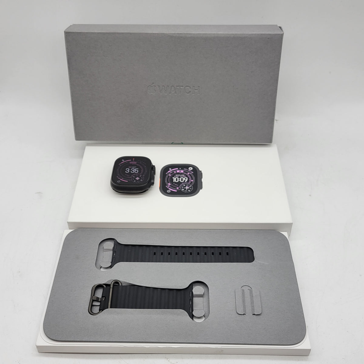 Unlocked Apple Watch Ultra 3 49MM Black Titanium Black Ocean Band MF0J4LW/A