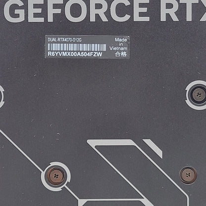 Asus GeForce RTX 4070 Dual Space 12GB GDDR6X Graphics Card DUAL-RTX4070-12G GPU