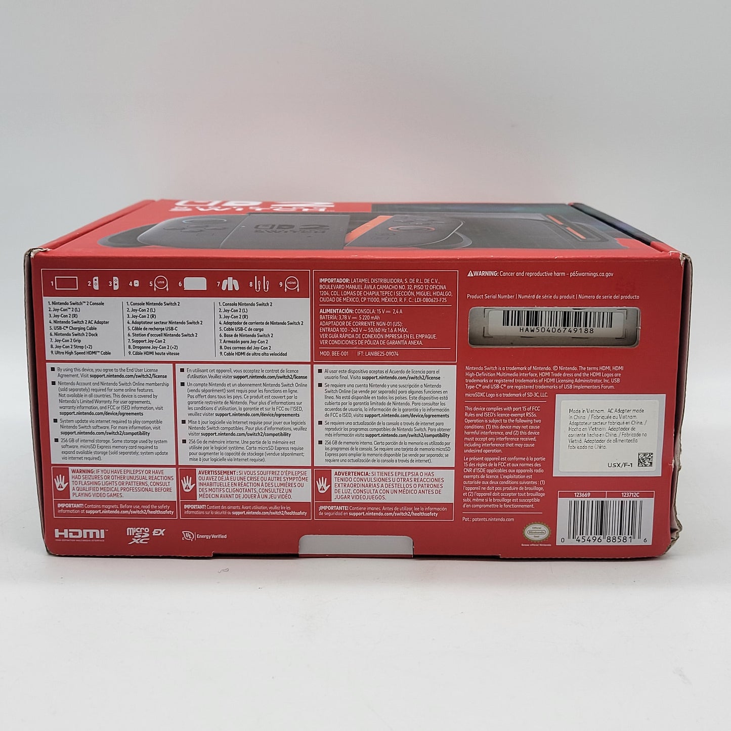 New Nintendo Switch 2 Video Game Console BEE‑001 Black