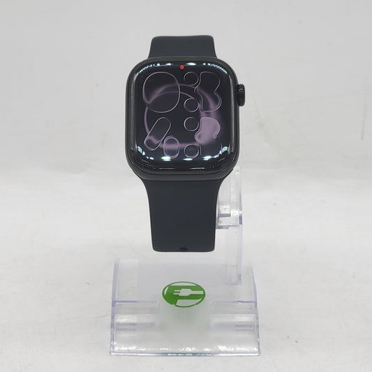 Unlocked Apple Watch Series 11 42MM Jet Black Aluminum Black Band MF834LW/A