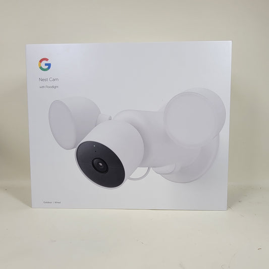 New Google Nest Cam With Floodlight Outdoor Camera White GPLE9