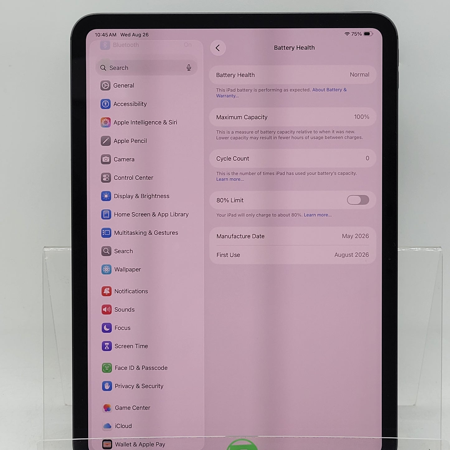 WiFi Only Apple iPad Pro 11" M5 256GB Space Black MDWK4LL/A