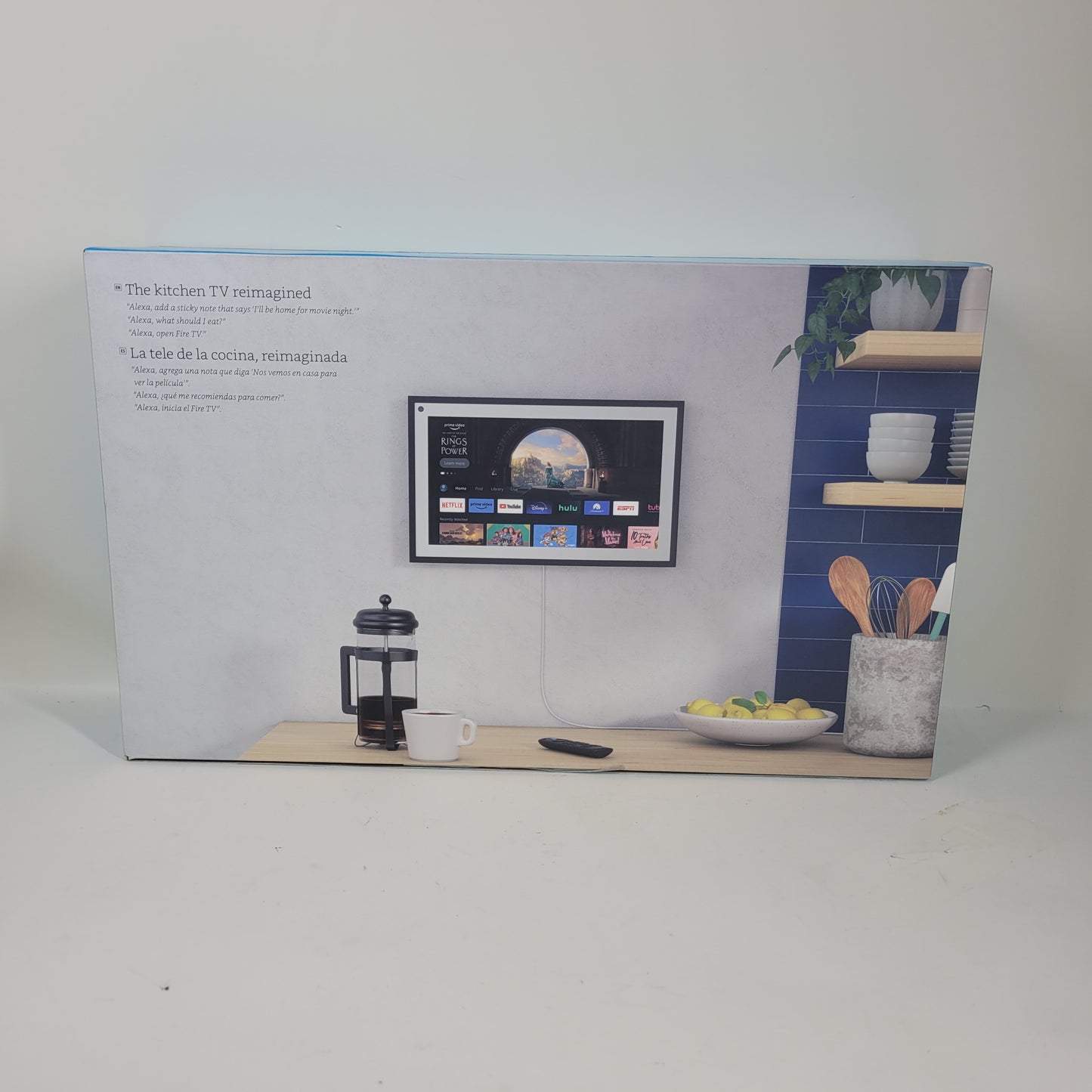 Amazon Echo Show 15 Smart Display White Alexa and Fire TV with Remote H6Y2A5