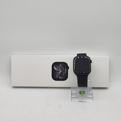 Unlocked Apple Watch Series 11 46MM Jet Black Aluminum Sport Band MFC44LW/A
