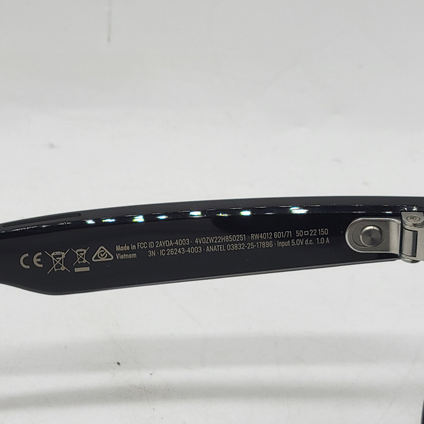 Ray-Ban Meta Wayfarer Gen 2 Shiny Black Standard RW4012 601/71 AI Smart Glasses