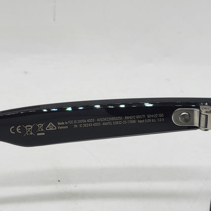 Ray-Ban Meta Wayfarer Gen 2 Shiny Black Standard RW4012 601/71 AI Smart Glasses