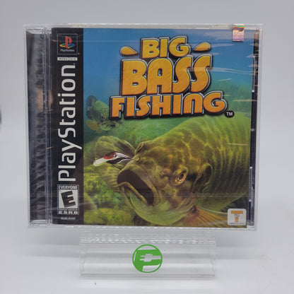 New Big Bass Fishing  (Sony PlayStation 1 PS1,  2002)  Sealed