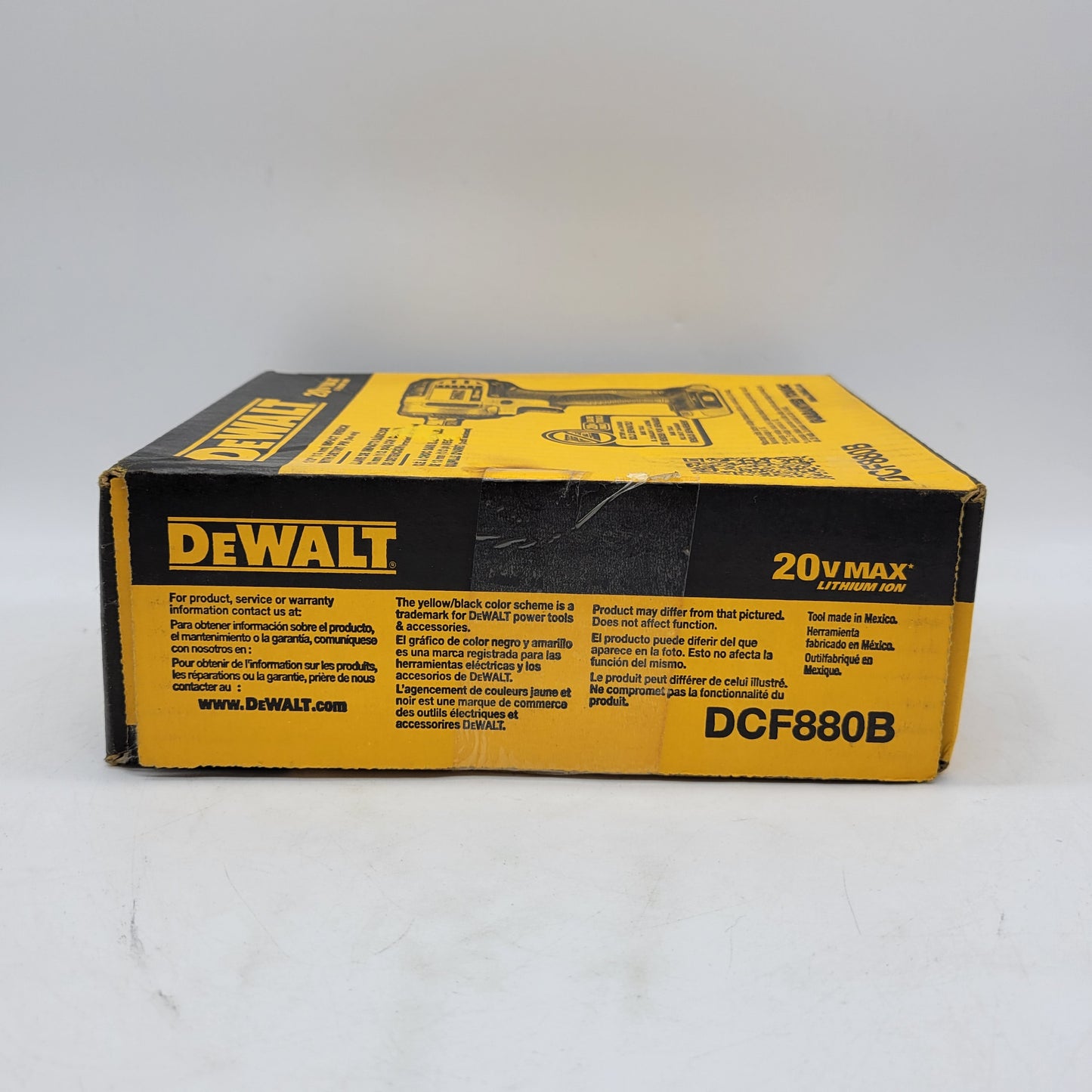 New DeWalt DCF880B 20V MAX 1/2" (13mm) Impact Wrench With Detent Pin Tool Only