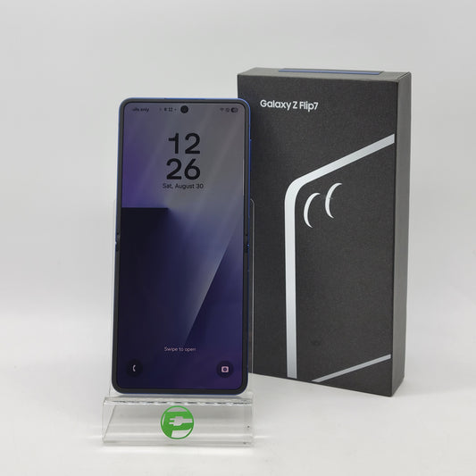 Factory Unlocked Samsung Galaxy Z Flip7 8GB RAM 512GB SM-F766U1 Blue Shadow