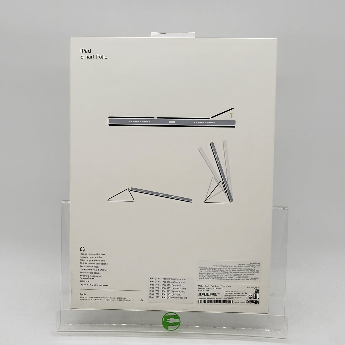 New Apple Smart Folio for iPad Smart Folio White MDEJ4ZM/A