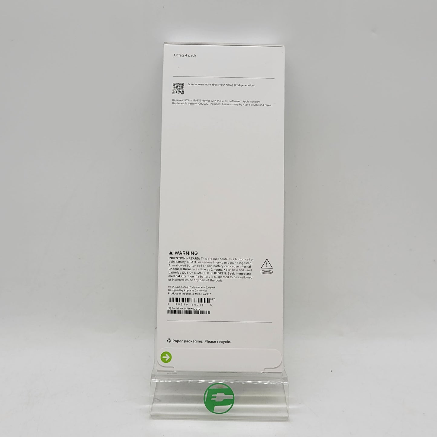 New Apple Airtag (2nd Gen) 4 Pack White A2937 Airtag