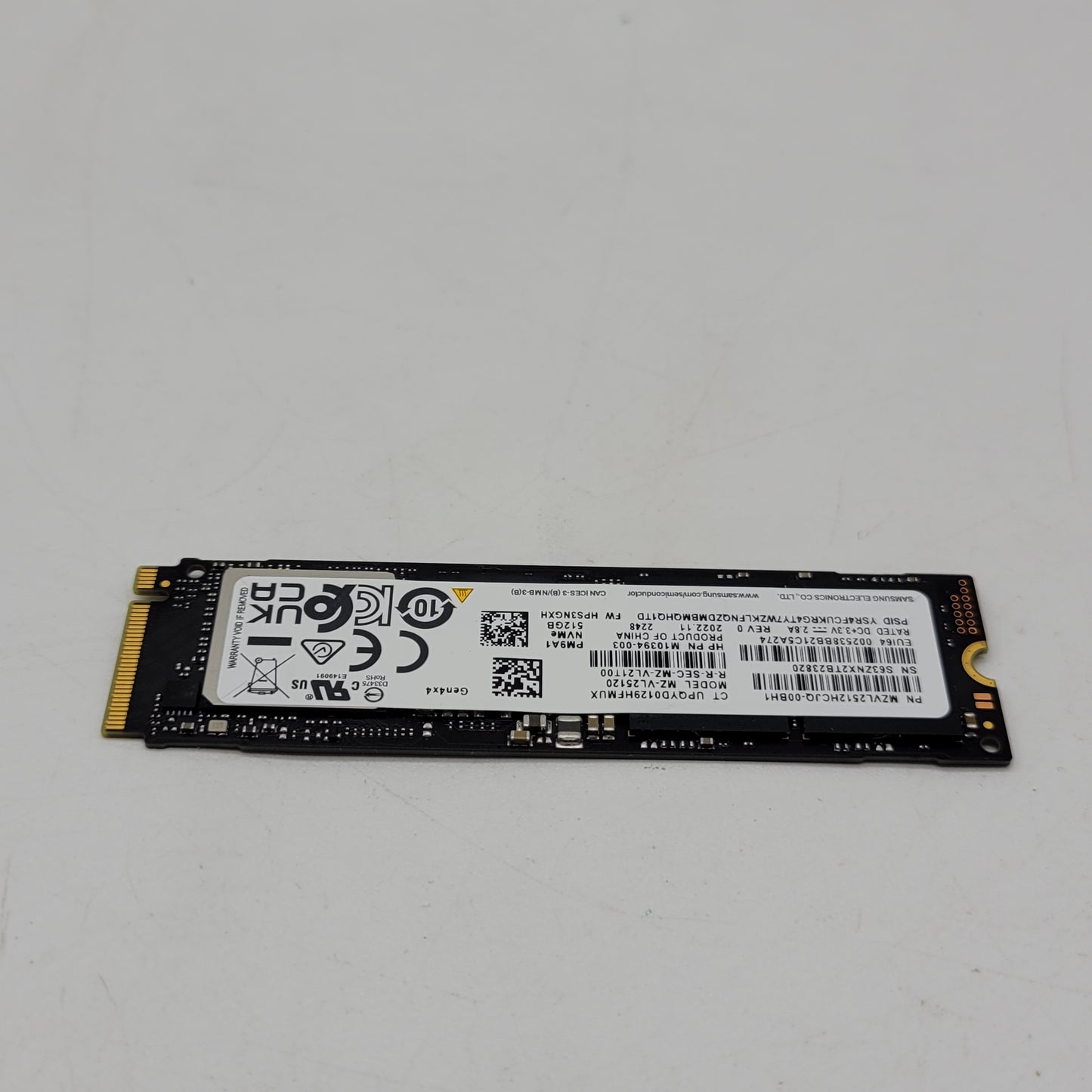 Samsung 2280mm MZ-VL25120 512GB M.2 NVMe Gen 4.0 x 4 SSD MZVL2512HCJQ-00BH1