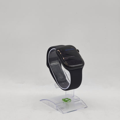 Unlocked Apple Watch Series 11 46MM Jet Black Aluminum Sport Band MFC44LW/A