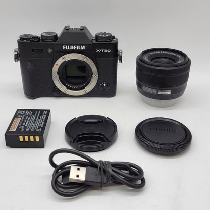 Fujifilm X-T30 II FF210005 26.1MP Digital Camera 530 Shutter Count With Lens