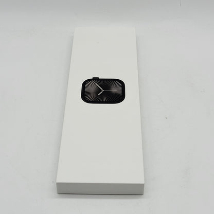 New Unlocked Apple Watch Series 10 42MM Slate Titanium Stainless Milanese Loop