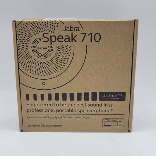New Jabra GN Speak 710 Portable Wireless Bluetooth Speaker Black PHS040W