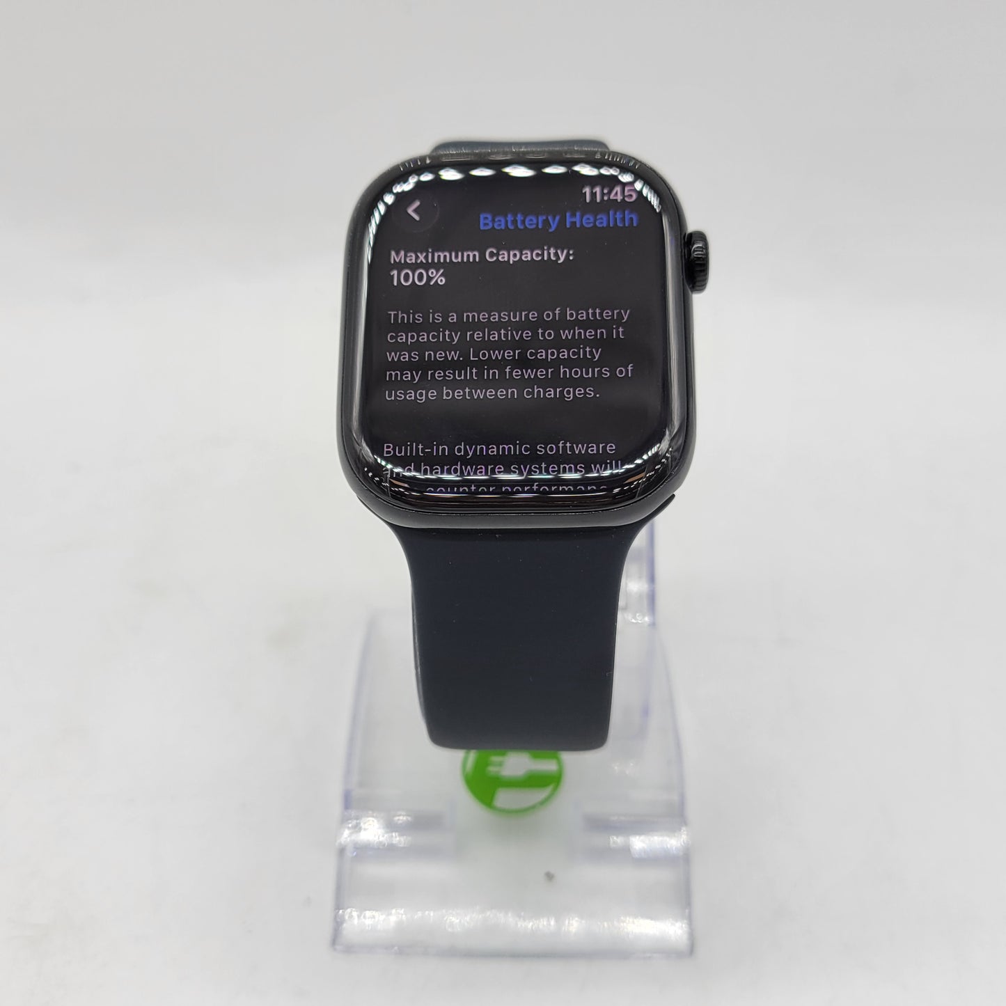 GPS Only Apple Watch Series 11 46MM Jet Black Aluminum Sport Band MEUX4LW/A