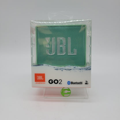 New JBL Go 2 Portable Wireless Bluetooth Speaker Green JBLGO2BLKAM