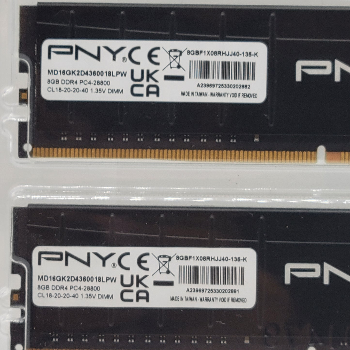 PNY Low Profile 16GB (2x8GB) RAM DDR4 3600MHz MD16GK2D4360018LPW RAM