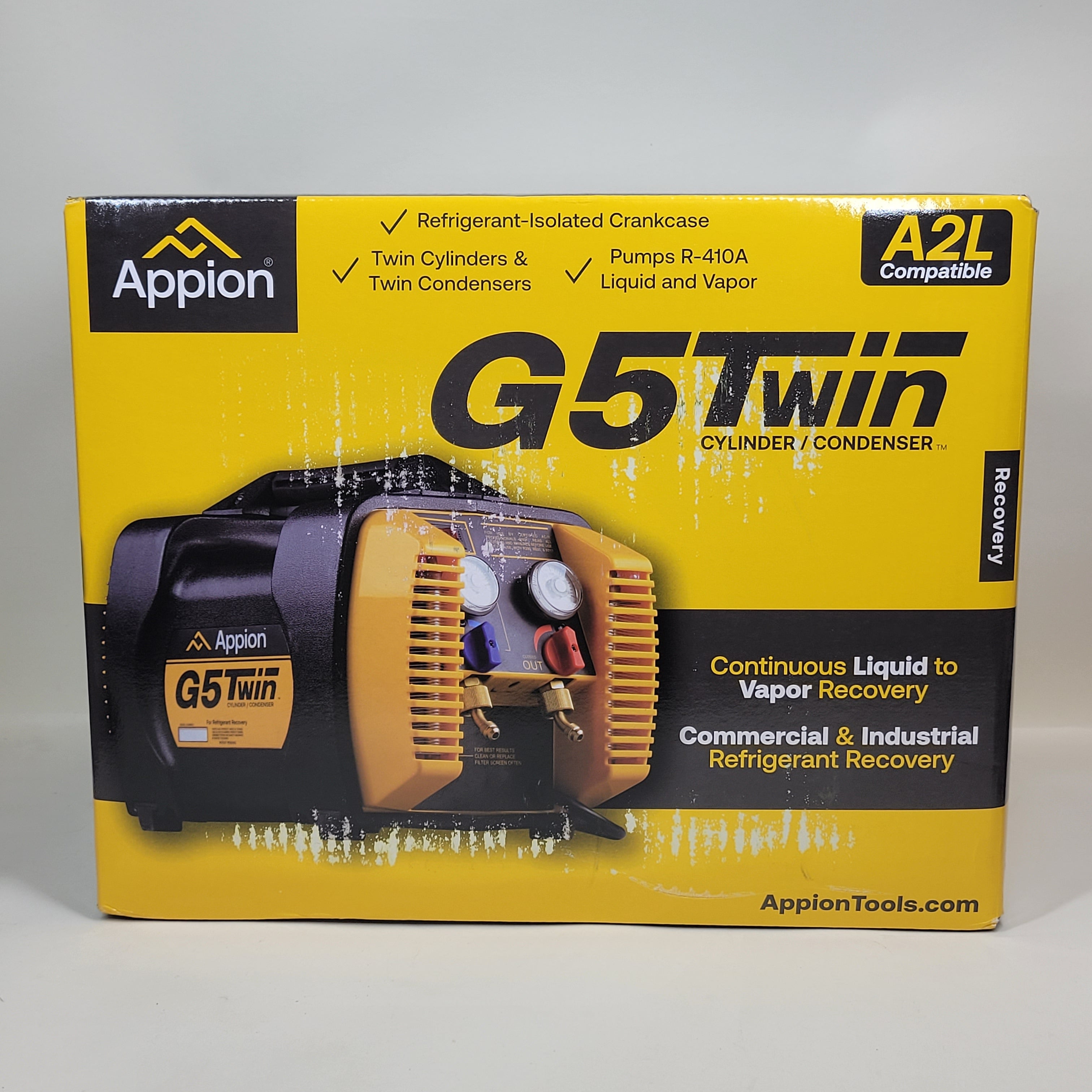 Appion G5TWIN Twin Cylinder Recovery Unit, 3 liters: Electrical Equipment Appion G5TWIN Twin Cylinder Recovery Unit, 3 liters: Electrical Equipment