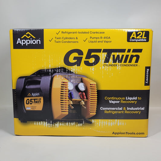 New Appion G5 Twin 115V Cylinder Recovery Unit  3 liters