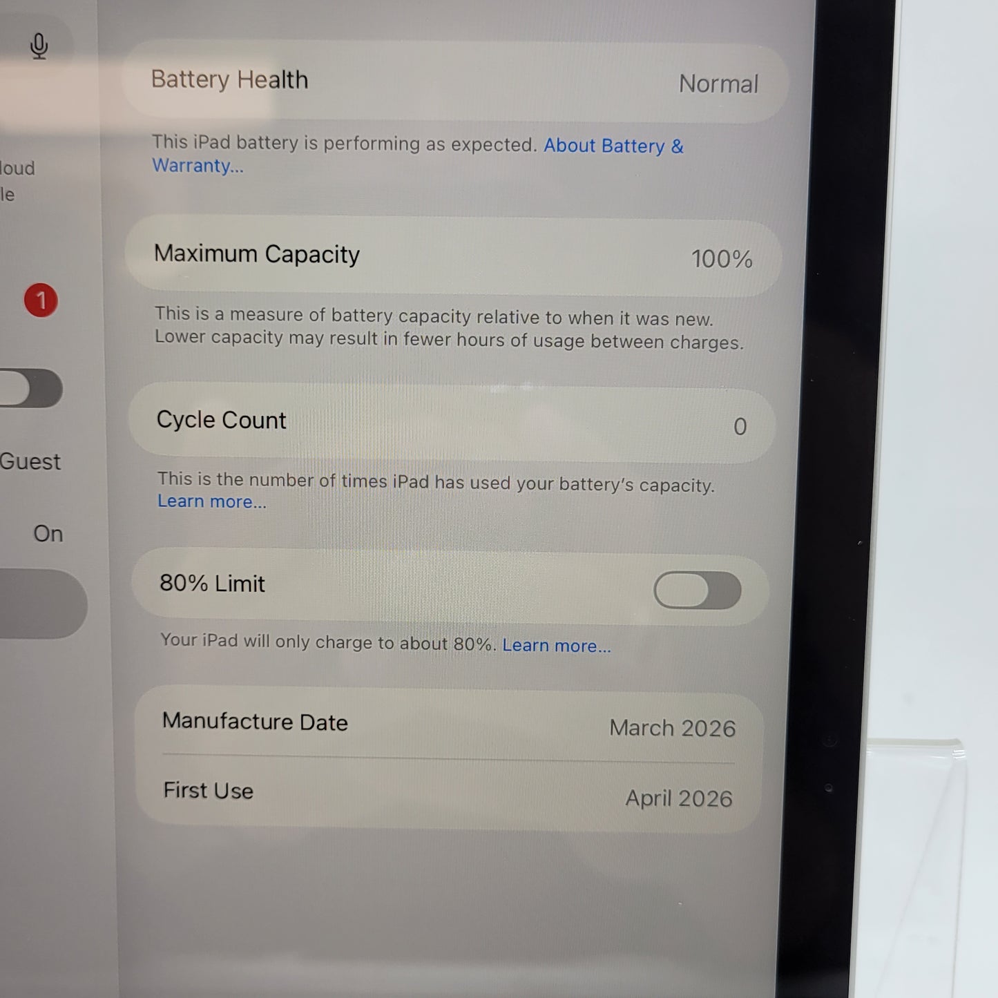 WiFi Only Apple iPad 11" (A16) 128GB Silver MD3Y4LL/A