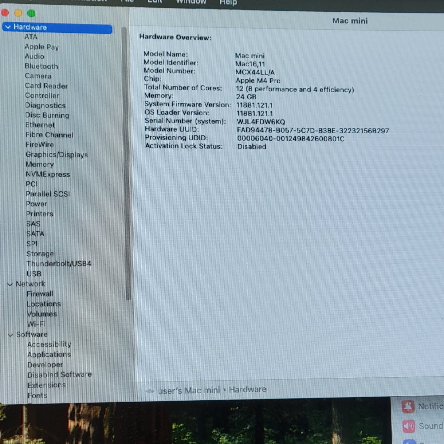 2024 Apple Mac Mini M4 Pro 4.4GHz 24GB RAM 512GB SSD Silver A3239