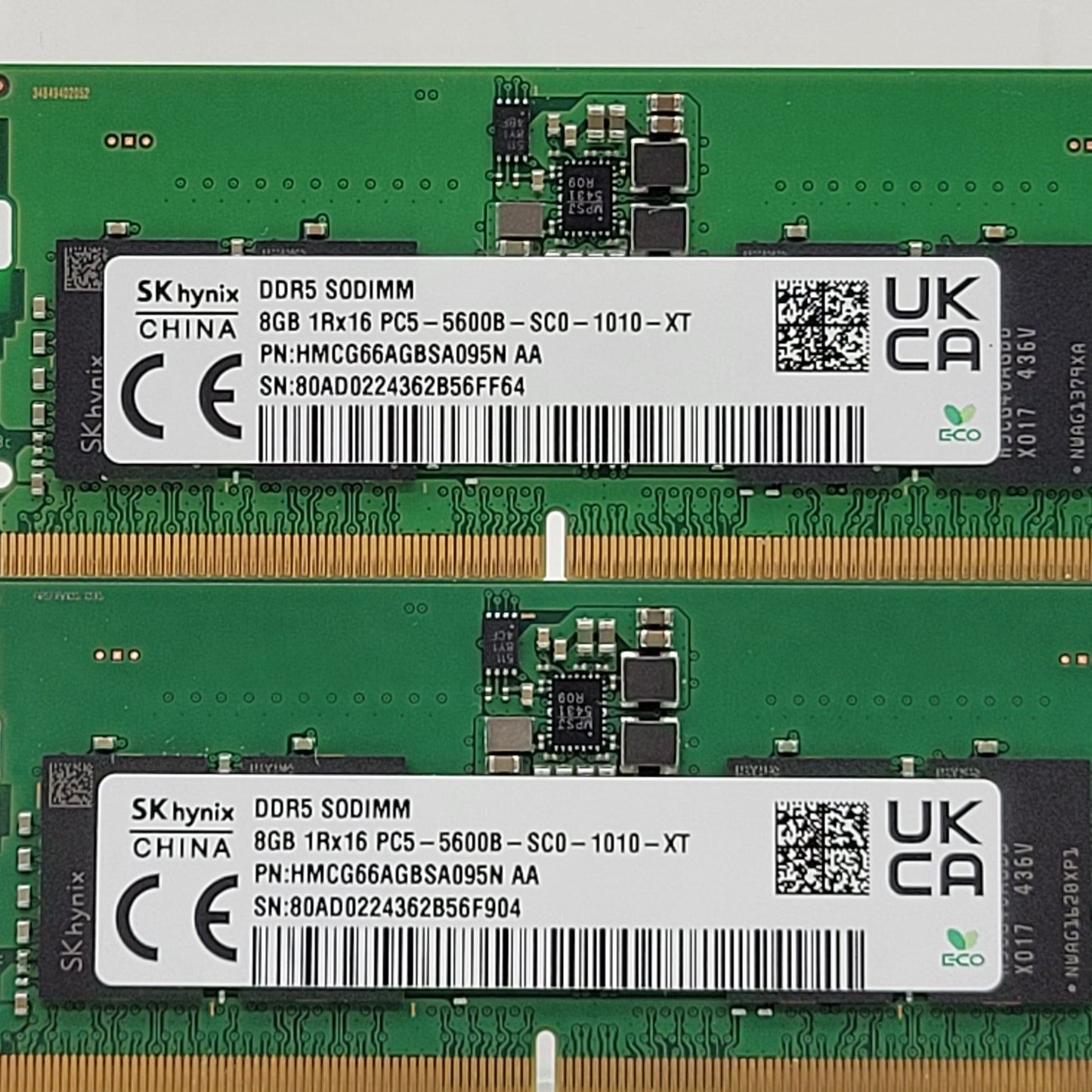 SK Hynix 16GB (2x8GB) RAM DDR5 5600MHz HMCG66AGBSA095N