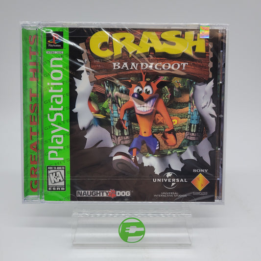 New Crash Bandicoot [Greatest Hits]  (Sony PlayStation 1 PS1,  1996)  Sealed