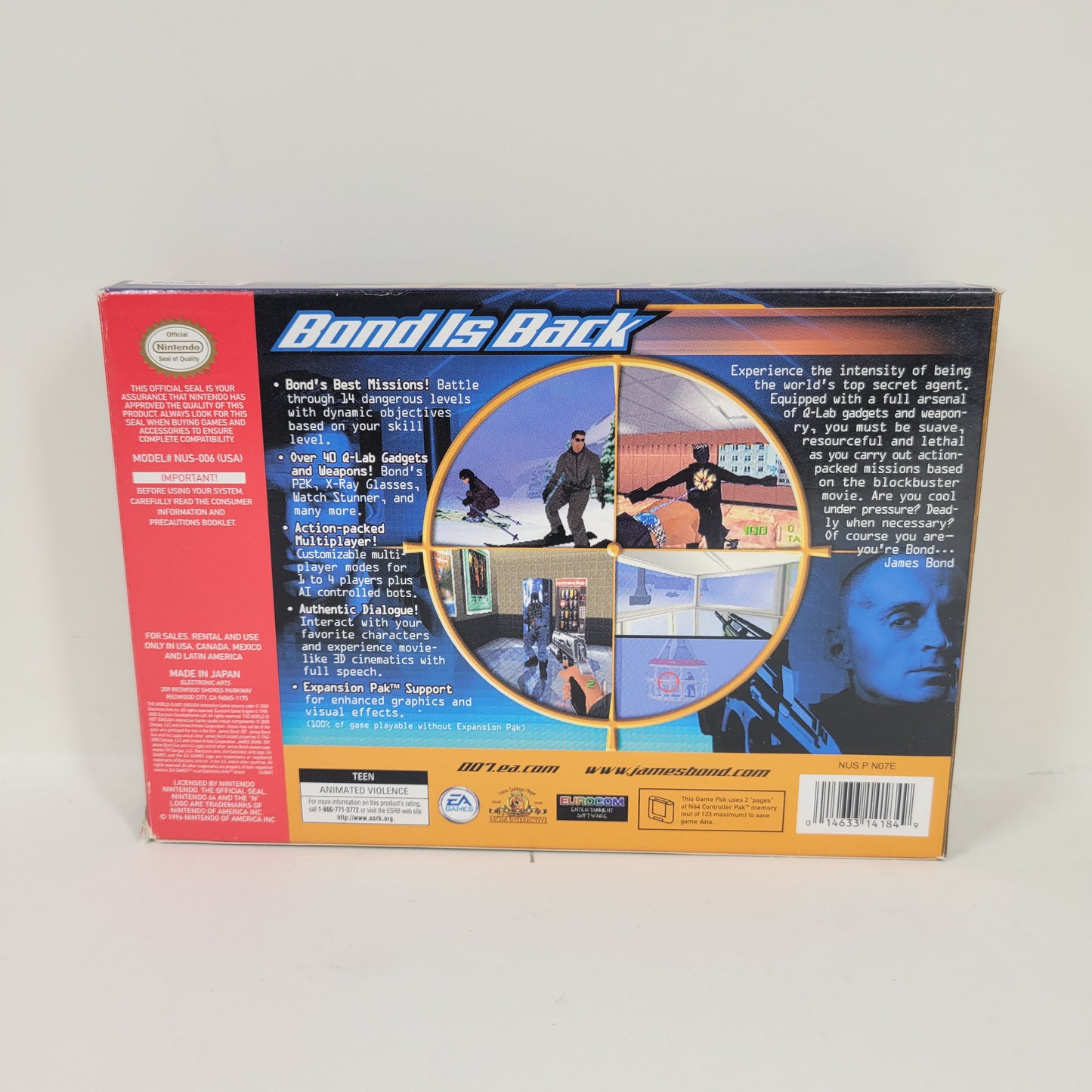 007 World Is Not Enough  (Nintendo 64 N64,  2000)