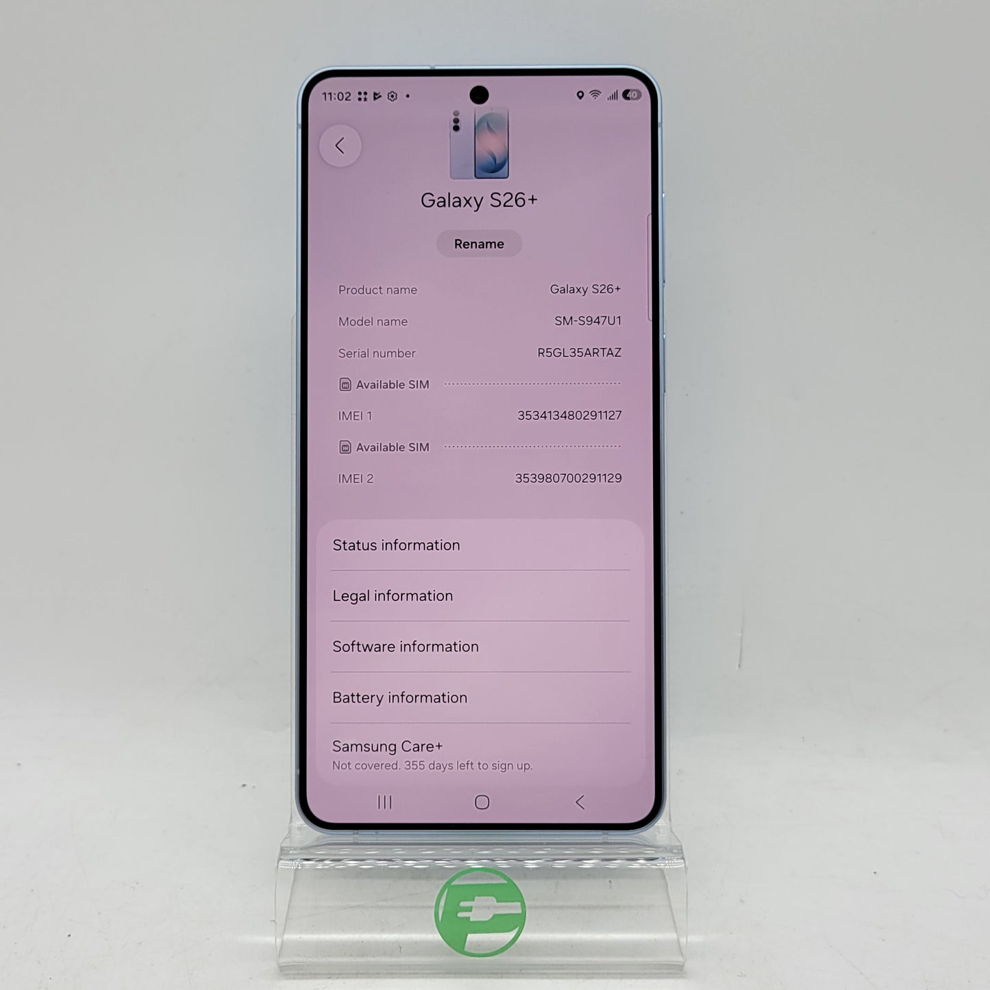 Factory Unlocked Samsung Galaxy S26 Plus 12GB RAM 512GB SM-S947U1 Blue