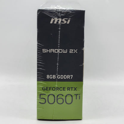 New MSI GeForce RTX 5060 Ti SHADOW 2X OC 8GB GDDR7 Graphics Card 912-V536-035