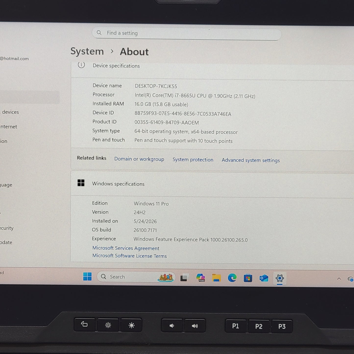 Dell Latitude 7220 11" i7-8665U 1.9GHz 16GB RAM 1TB SSD Rugged Extreme