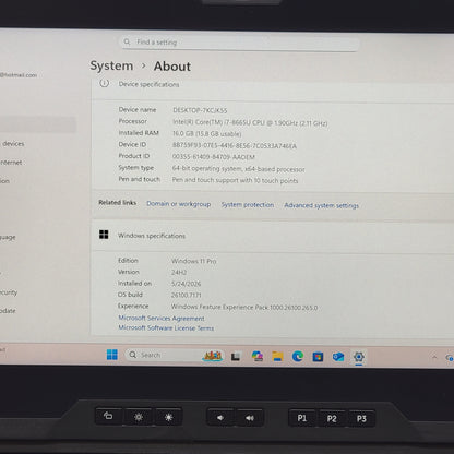 Dell Latitude 7220 11" i7-8665U 1.9GHz 16GB RAM 1TB SSD Rugged Extreme