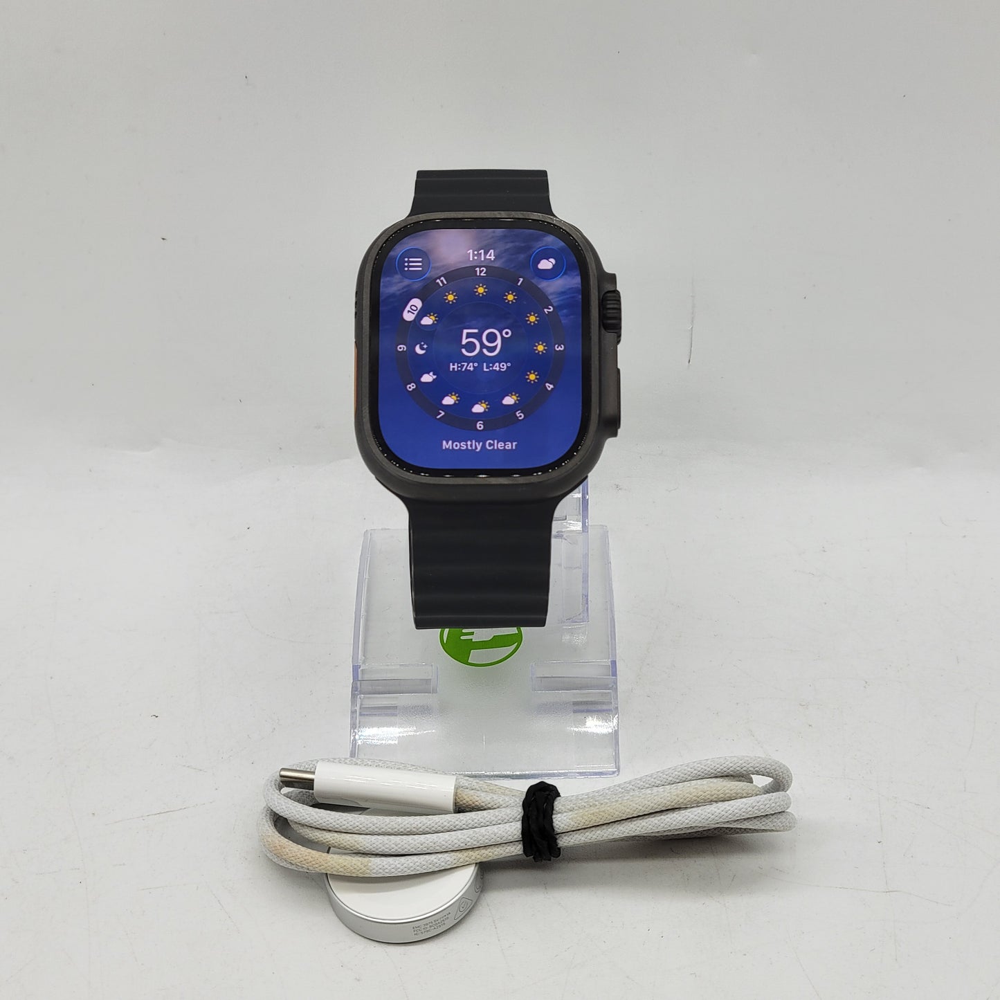 Unlocked Apple Watch Ultra 3 49MM Black Titanium Black Ocean Band MF0J4LW/A