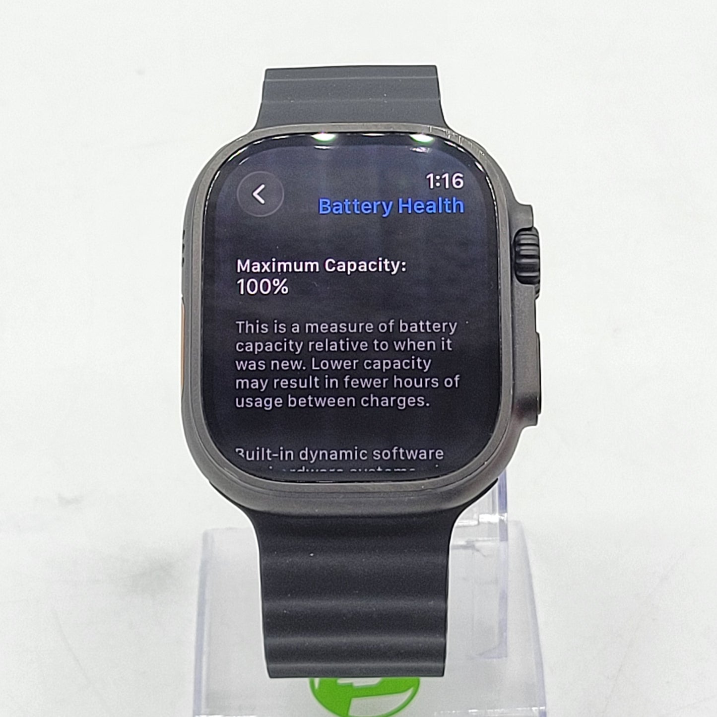 Unlocked Apple Watch Ultra 3 49MM Black Titanium Black Ocean Band MF0J4LW/A