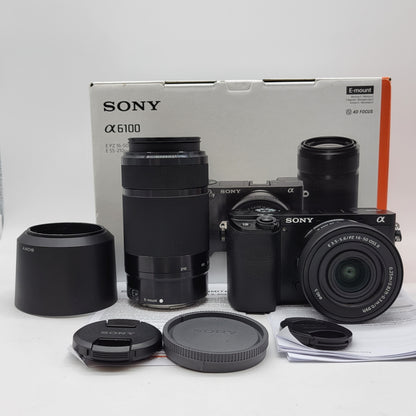 Sony Alpha A6100 24.2MP Compact Digital Camera 5510 Shutter Count Kit