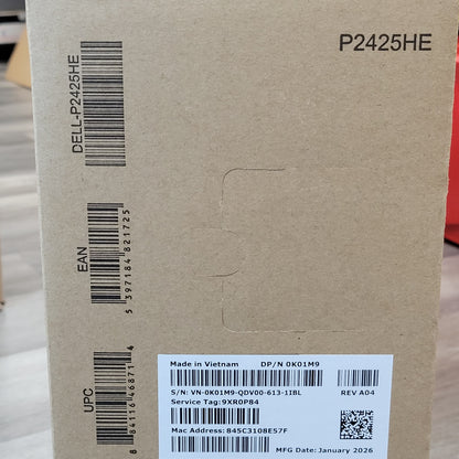 New Dell 24" P2425HE FHD LCD IPS Display Monitor